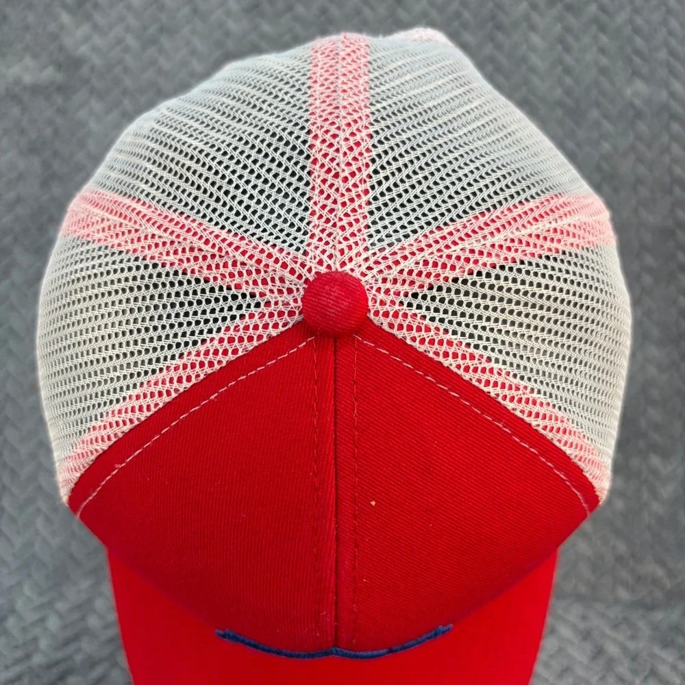 Outdoor Cap Bearkatz Baseball Trucker Hat Red White MBW-600 Snapback Cap